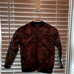 Boys Camouflage Down Jacket by Ralph Lauren.